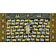 square Pichwai Painting ~ Raas . Gold Foil Work { 4 X 4.5 Feet }